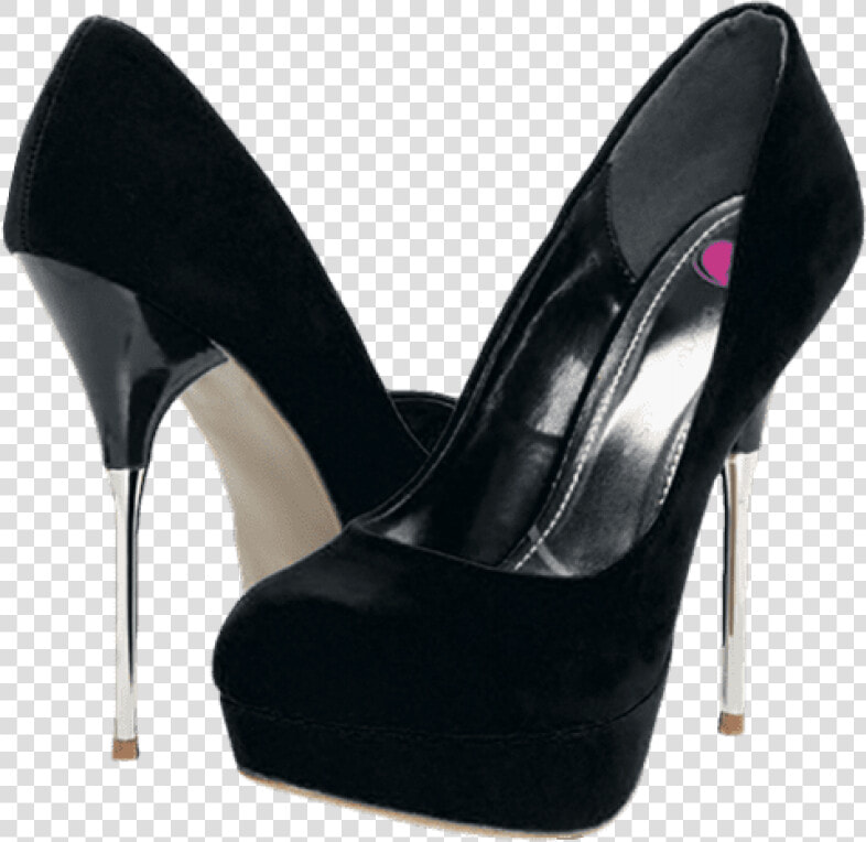 Black Plush Heels Png Clipart   Black High Heels Png  Transparent PngTransparent PNG