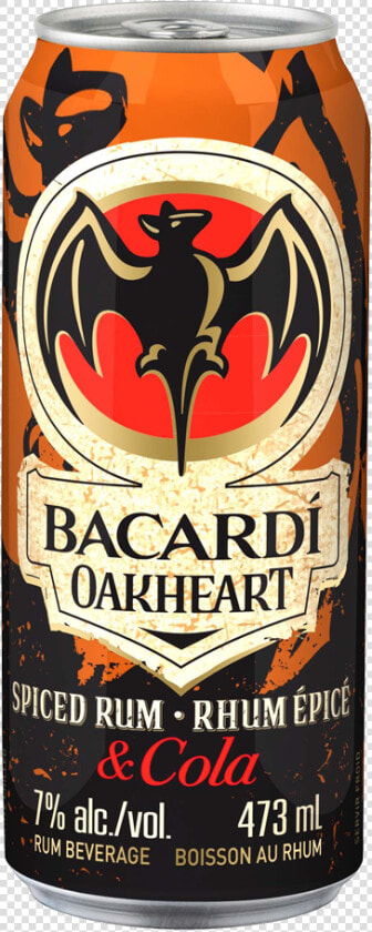 Bacardi Oakheart Spiced Rum  amp  Cola 473 Ml   Bacardi Rum Logo Png  Transparent PngTransparent PNG