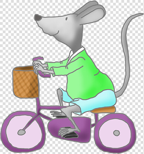 Cute Mice Clip Art With Bike   Mouse Playing Clipart  HD Png DownloadTransparent PNG