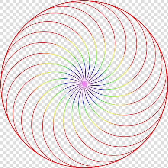 Fibonacci Spiral   Circle  HD Png DownloadTransparent PNG