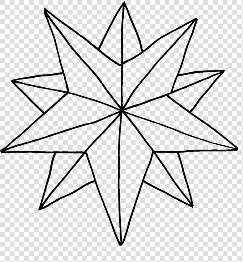 Easy Christmas Star Drawing Clipart   Png Download   Christmas Star Coloring Page  Transparent PngTransparent PNG