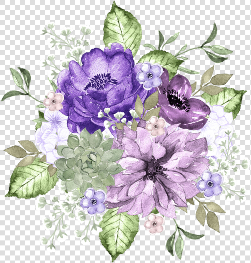  ftestickers  flowers  bouquet  floraldesign  purple   Topo De Bolo Flores Roxas Para Imprimir  HD Png DownloadTransparent PNG