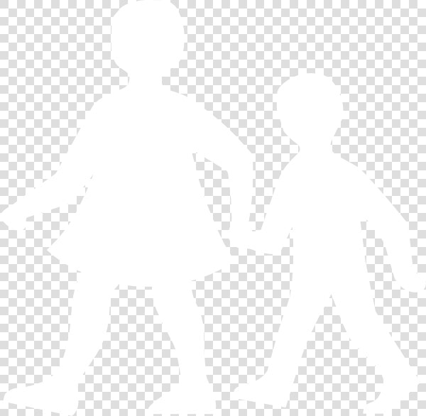 Silhouette Clipart Toddler   Kids Png White  Transparent PngTransparent PNG