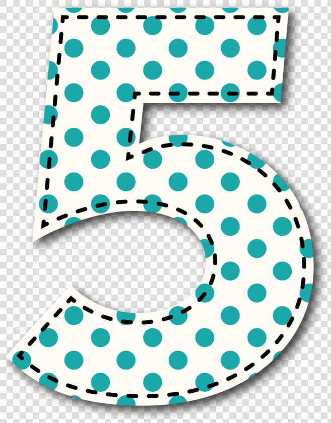 5 Número Birthday Clips  Printable Numbers  Alphabet   Numero 5 Decorado Para Imprimir  HD Png DownloadTransparent PNG