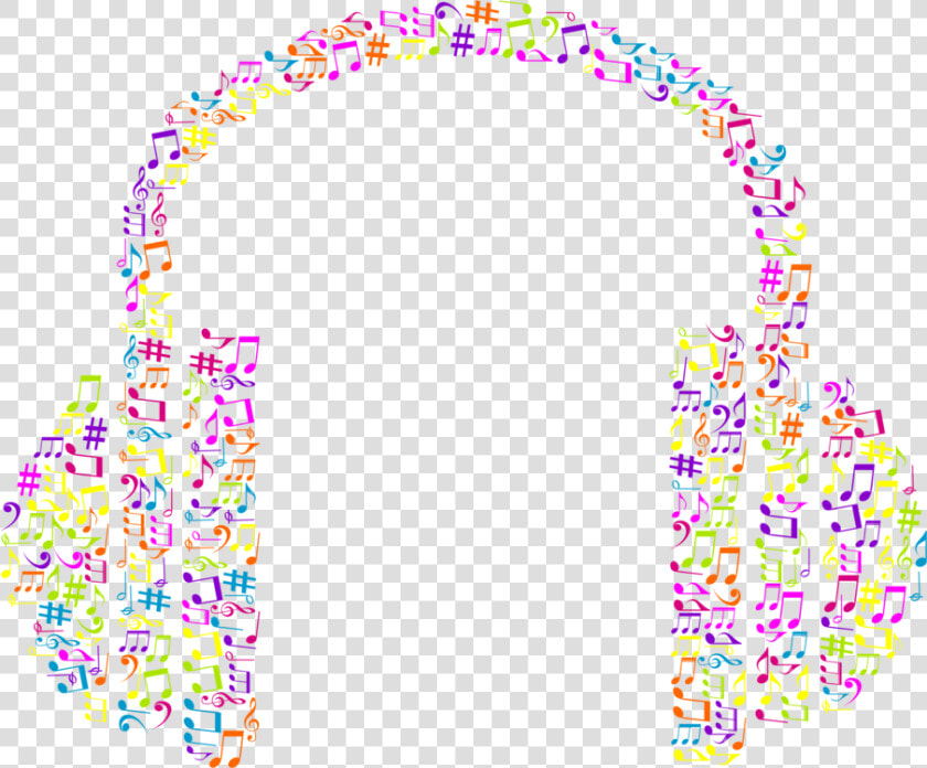 Drawing Headphones Music Note Clipart   Transparent Background Colorful Music Notes Clipart  HD Png DownloadTransparent PNG