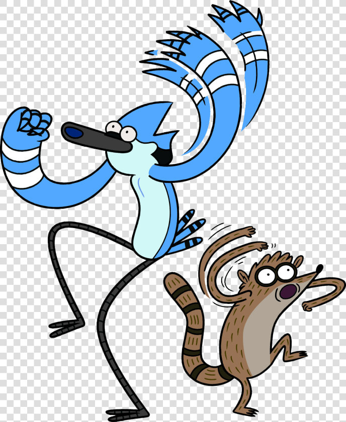 Transparent Goanimate Characters Png   Regular Show Mordecai And Rigby  Png DownloadTransparent PNG