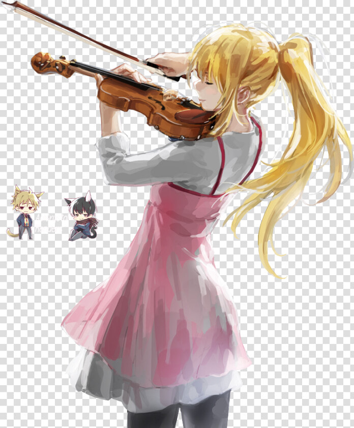 Anime  Violin  And Shigatsu Wa Kimi No Uso Image   Your Lie In April Kaori Png  Transparent PngTransparent PNG