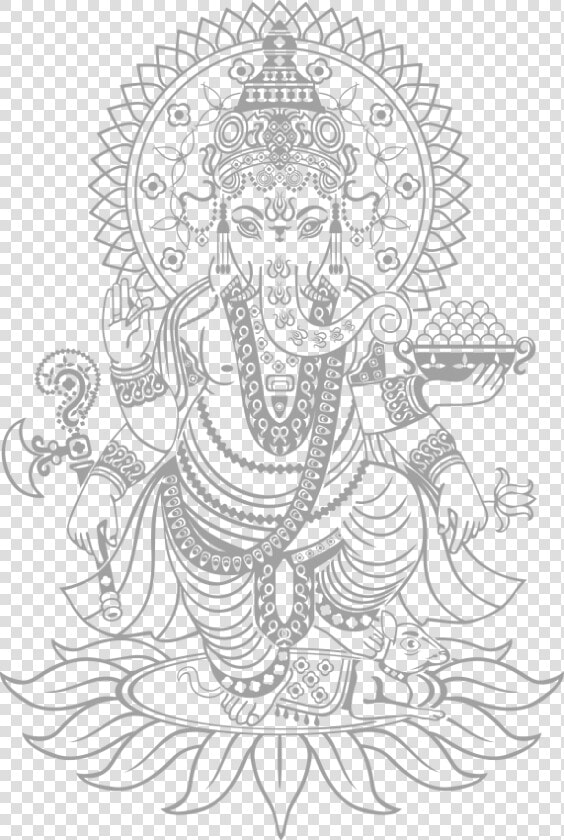 Rat Clipart Ganesh   Rattan Decorative Mirrors  HD Png DownloadTransparent PNG