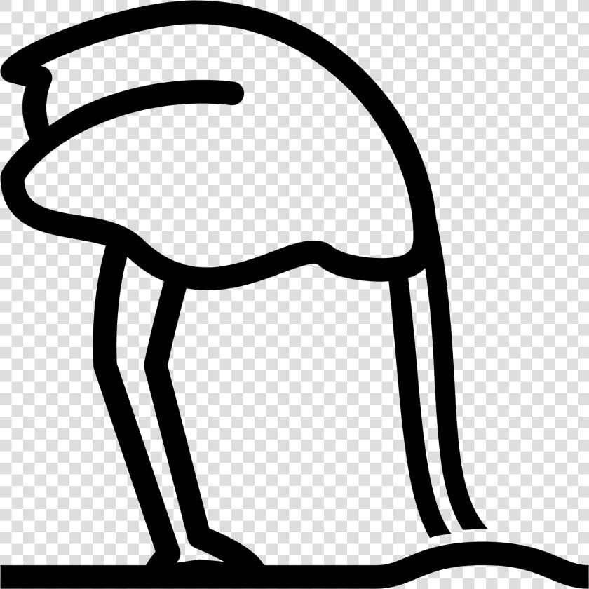 Ostrich Head In Sand Icon  HD Png DownloadTransparent PNG