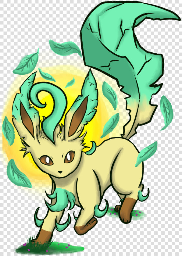 Leafeon   Cartoon  HD Png DownloadTransparent PNG