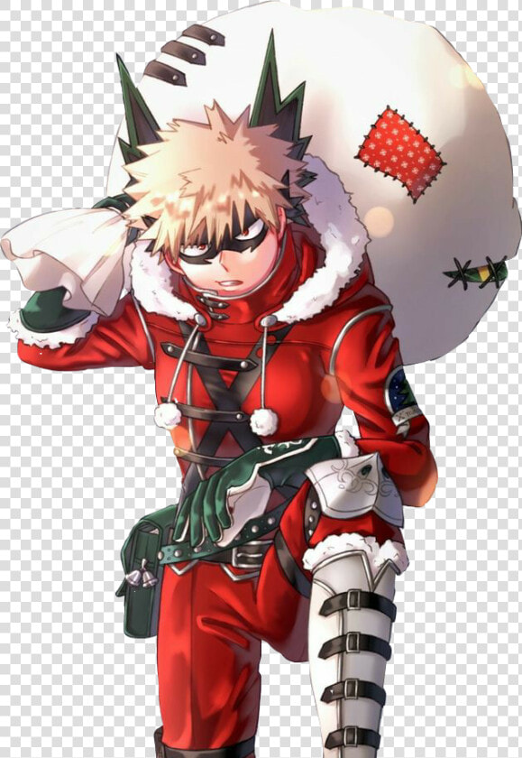  anime  christmas  white  red  katsuki  bakugou  kacchan   Katsuki Bakugo  HD Png DownloadTransparent PNG