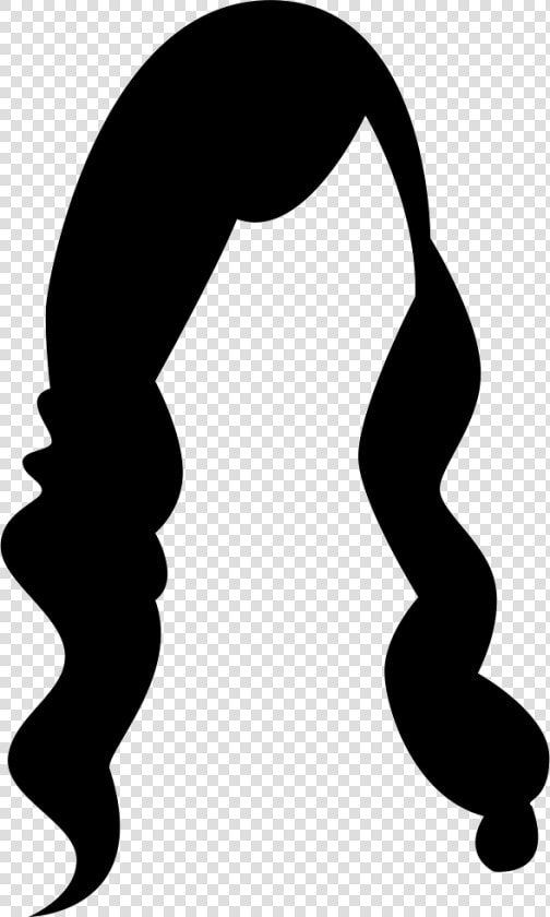 Female Long Hair   Long Hair Silhouette Png  Transparent PngTransparent PNG