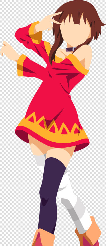 Transparent Megumin Png   Megumin Minimalist Anime Wallpaper 4k  Png DownloadTransparent PNG