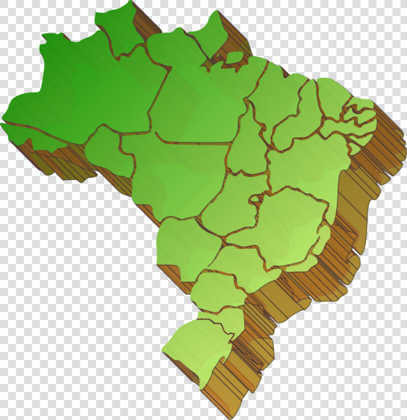 Mapa Do Brasil Com A Divisão Dos Estados  HD Png DownloadTransparent PNG