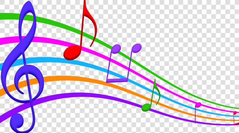 Musical Note Staff Color Clip Art   Notas Musicales De Colores Png  Transparent PngTransparent PNG