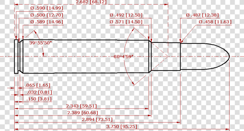 File   450rigby02   458 Win Mag Dimensions  HD Png DownloadTransparent PNG