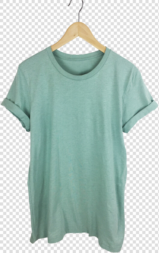 Dusty Mint Tee   Tee On Hanger Png  Transparent PngTransparent PNG