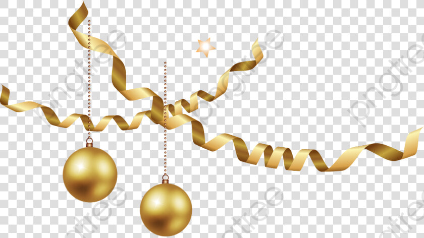 Christmas Decoration Golden And   Gold Christmas Decoration Png  Transparent PngTransparent PNG