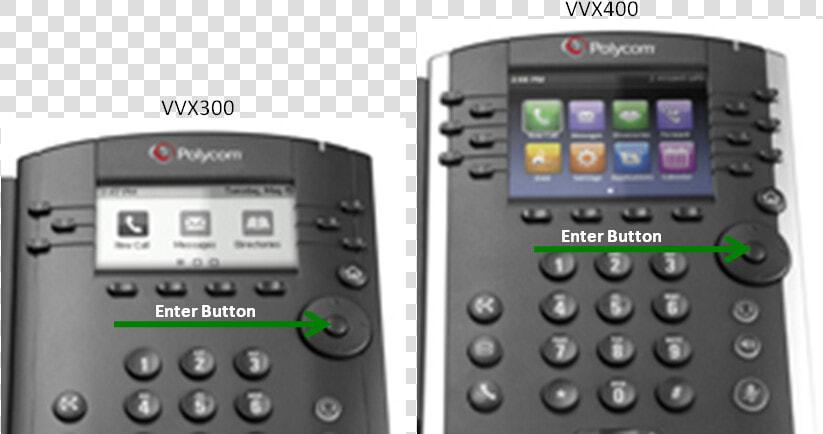 Location Of Enter Button   Polycom Vvx 401  HD Png DownloadTransparent PNG