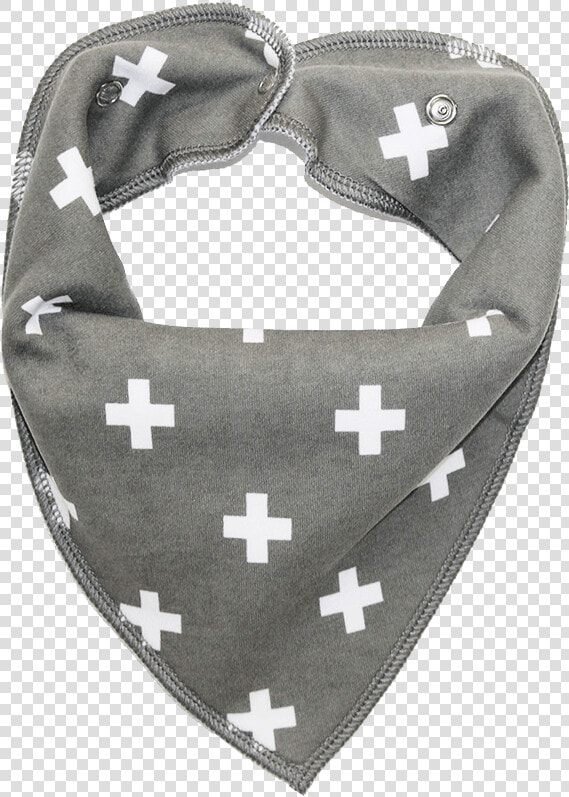 Grey Cross Print Dog Bandana   Kerchief  HD Png DownloadTransparent PNG