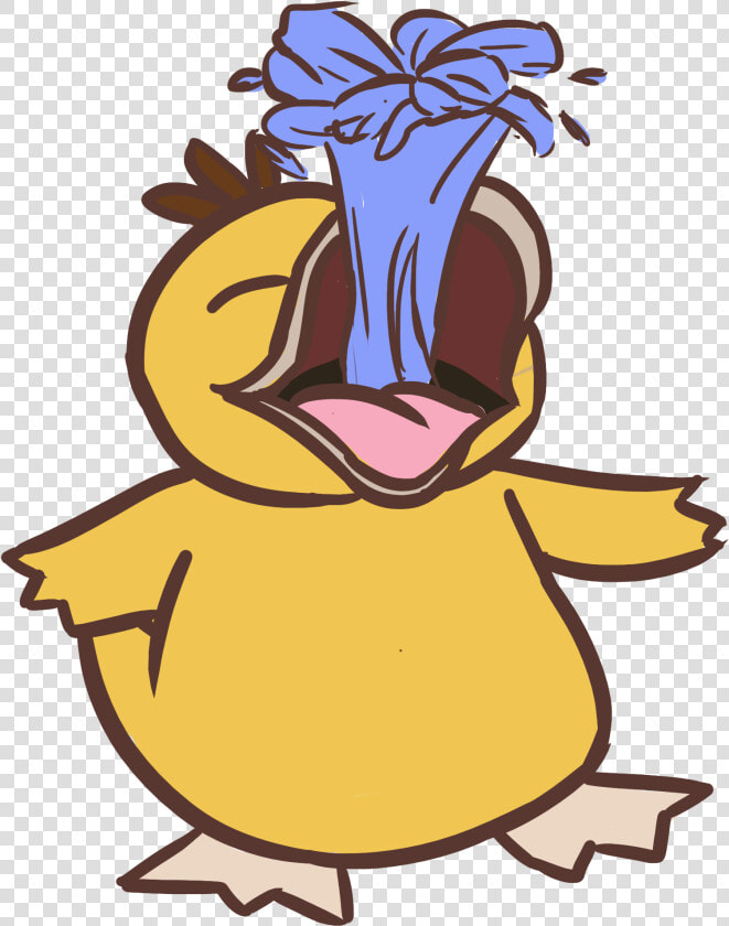 Psyduck Used Water Gun By Cynthistic   Psyduck  HD Png DownloadTransparent PNG