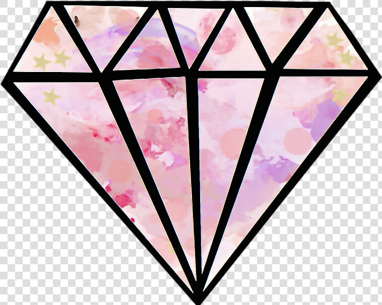  diamond  tumblr  flower  cool   Diamond Sticker  HD Png DownloadTransparent PNG