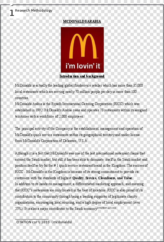 Resignation Letter Service Crew Mcdonald  39 s  HD Png DownloadTransparent PNG