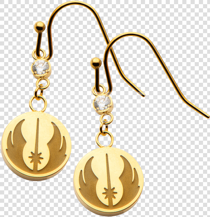 Star Wars Jedi Symbol Dangle Earrings   Earring  HD Png DownloadTransparent PNG