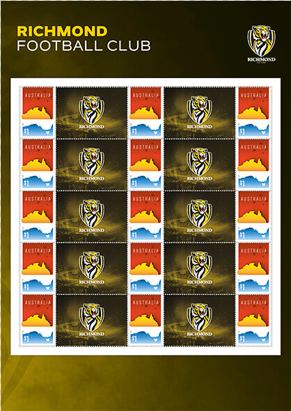 Afl 2019 Richmond Football Club Stamp Pack Product   Collingwood Football Club Afl  HD Png DownloadTransparent PNG