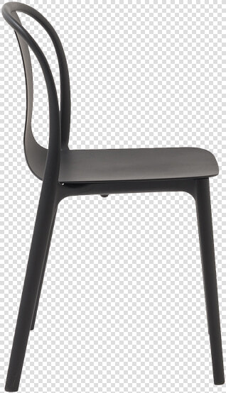 Vitra Belleville Plastic Chair Deep Black   Chair  HD Png DownloadTransparent PNG