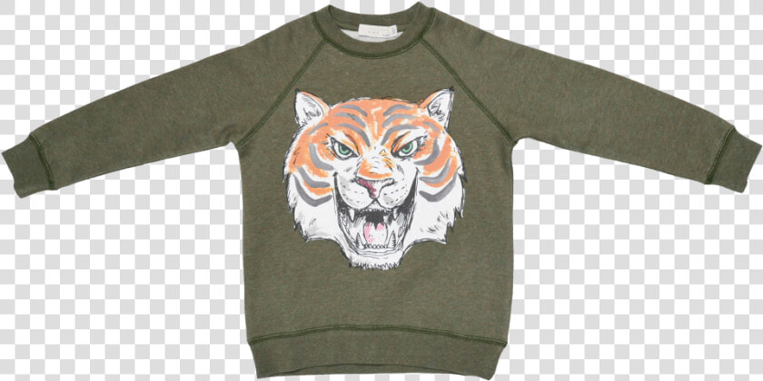 Stella Mccartney Kids Billy Sweater Tiger Face   Long sleeved T shirt  HD Png DownloadTransparent PNG