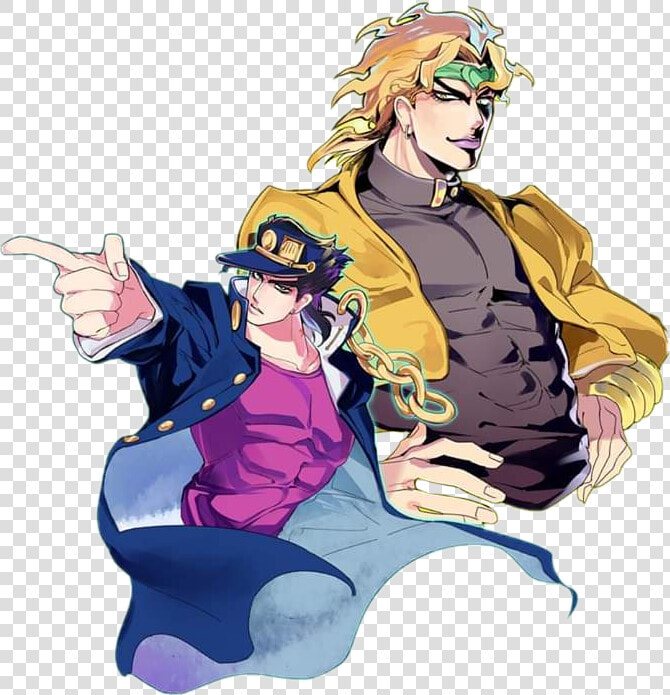 Transparent Dio Jojo Png   Jotaro X Kakyoin Fanart  Png DownloadTransparent PNG