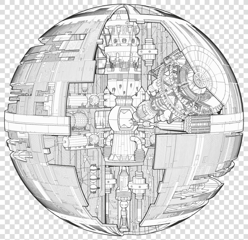 Star Wars Death Star Blueprints  HD Png DownloadTransparent PNG