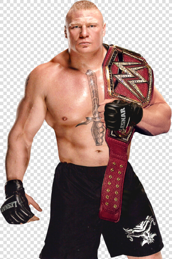 Brock Lesnar With Belt  HD Png DownloadTransparent PNG