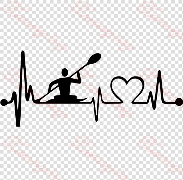 Personality Heartbeat Lifeline Kayak Fashion Creative  HD Png DownloadTransparent PNG