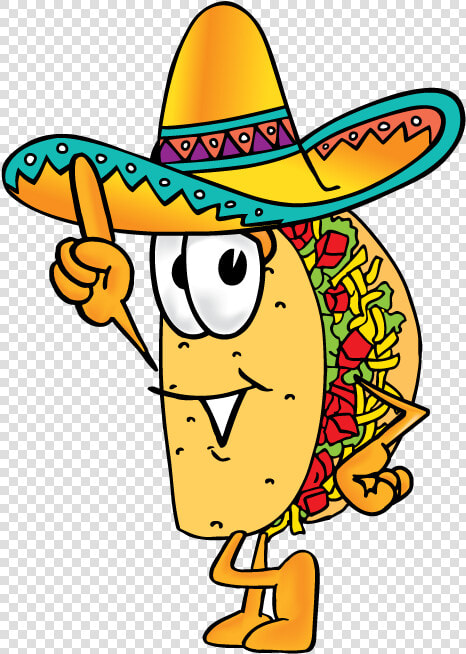 Welcome Borracho Tacos Mexican   Clip Art Taco Cartoon  HD Png DownloadTransparent PNG