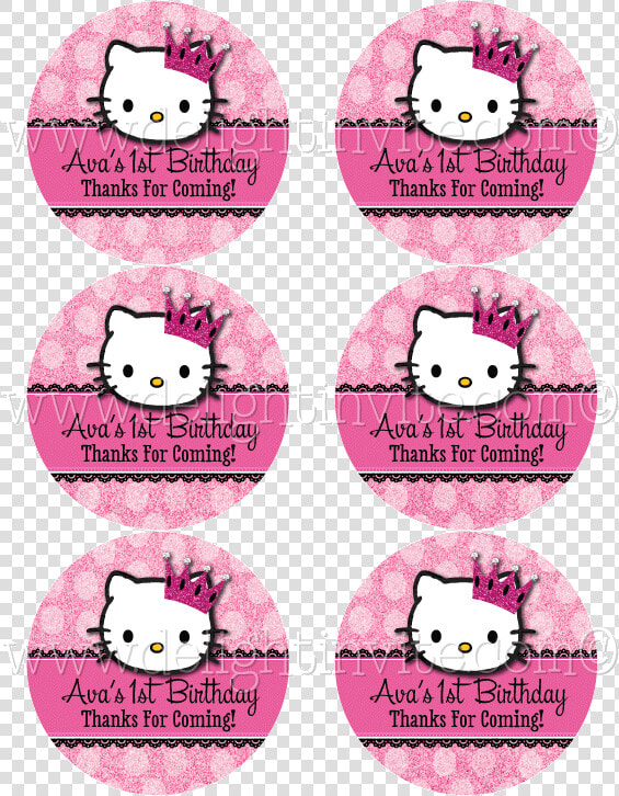 Hello Kitty Party Sticker Tags   Thank You For Coming To My Birthday Hello Kitty  HD Png DownloadTransparent PNG