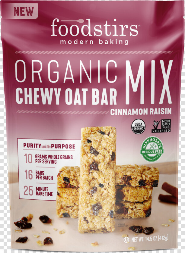 Foodstirs Chewy Oat Bar Mix  HD Png DownloadTransparent PNG