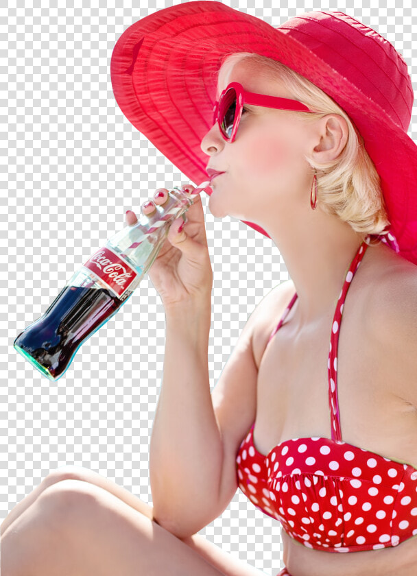 Sexy Woman Drinking Coca Cola Drink Png Image   Coca Cola Drinking Png  Transparent PngTransparent PNG