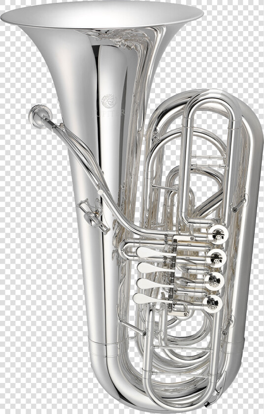 Silver Rotary Valve Tuba  HD Png DownloadTransparent PNG