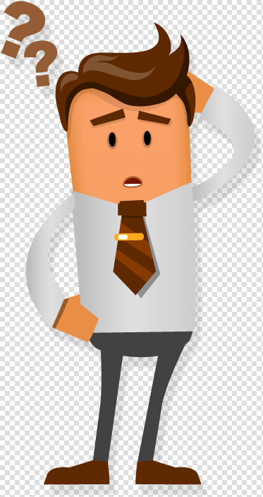 Gdpr And Email Marketing   Confused Man Cartoon Png  Transparent PngTransparent PNG