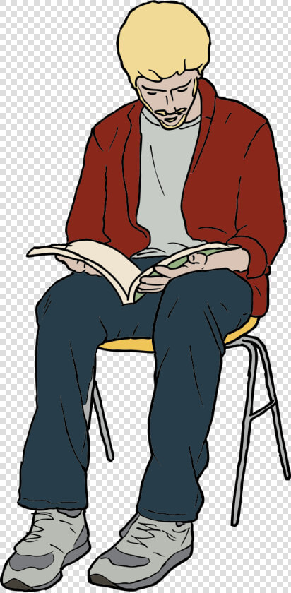 Man In Chair Reading   Man Reading Png Clipart  Transparent PngTransparent PNG