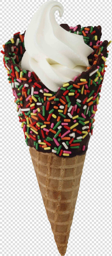 Waffle Cone With Sprinkles  HD Png DownloadTransparent PNG