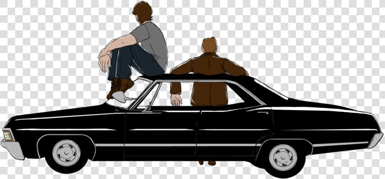 Impala Drawing Dean Sam   Supernatural Png  Transparent PngTransparent PNG