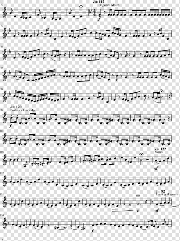 Always A Harry Potter Medley Sheet Music Composed By   Friends Marshmello Violin Sheet Music  HD Png DownloadTransparent PNG