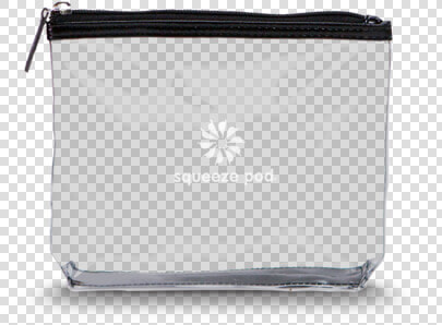 Squeeze Pod Tsa Approved Black Clear Travel Bag   Wristlet  HD Png DownloadTransparent PNG