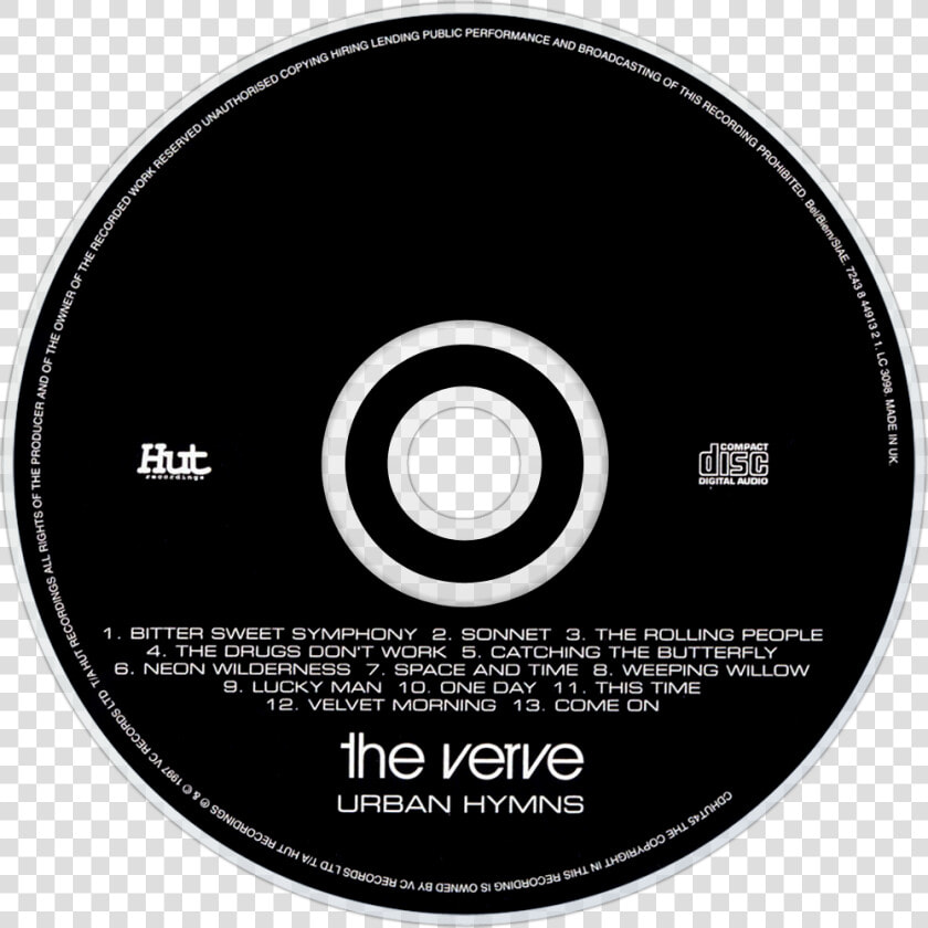 The Verve Urban Hymns Cd Disc Image   Case 39 Movie  HD Png DownloadTransparent PNG