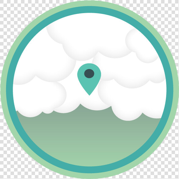 Dropped Pin In The Clouds Signfying Serverless Logging   Circle  HD Png DownloadTransparent PNG