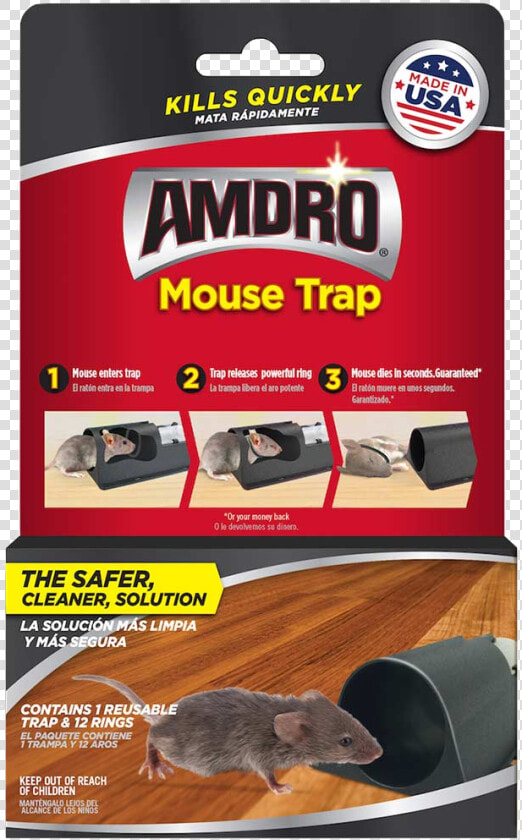 Amdro Mouse Trap For Mouse Control   Cm Rat Glue Trap 2ct Walmart  HD Png DownloadTransparent PNG