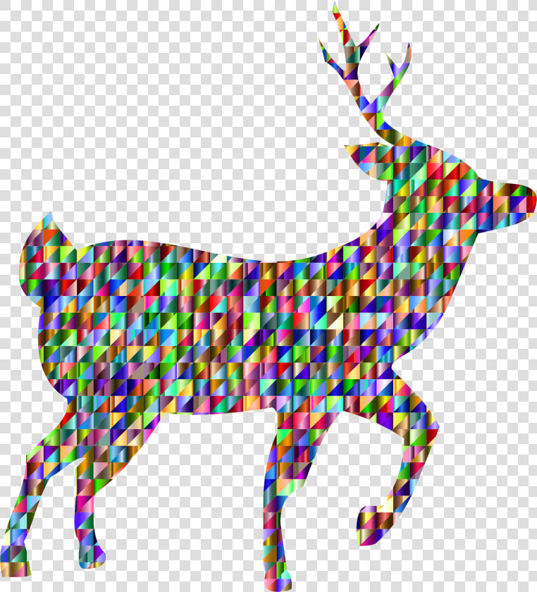 Chromatic Triangular Deer Clip Arts   Portable Network Graphics  HD Png DownloadTransparent PNG